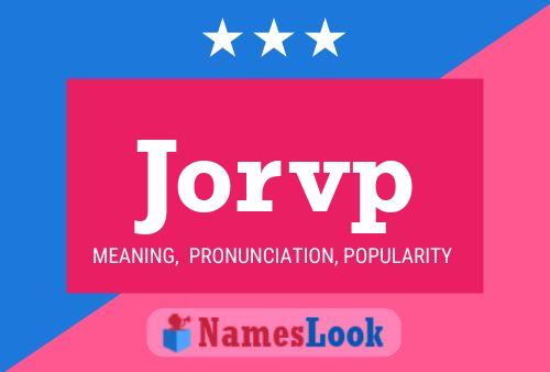 ملصق اسم Jorvp