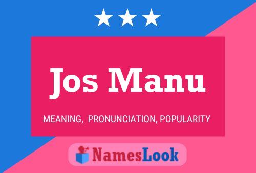 ملصق اسم Jos Manu