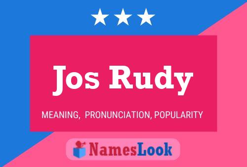 ملصق اسم Jos Rudy