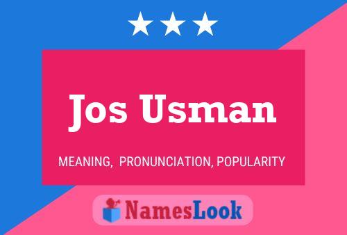 ملصق اسم Jos Usman