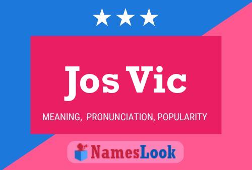 ملصق اسم Jos Vic