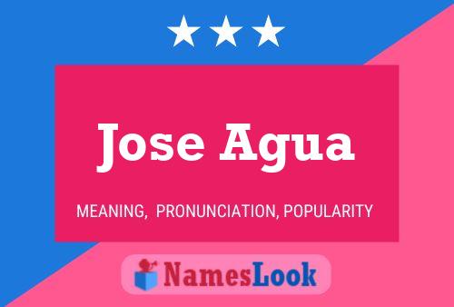 ملصق اسم Jose Agua