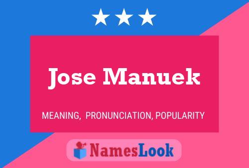 ملصق اسم Jose Manuek