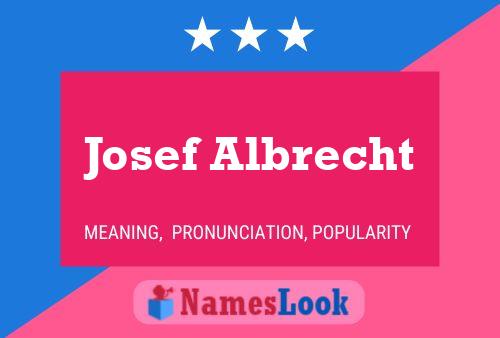 ملصق اسم Josef Albrecht