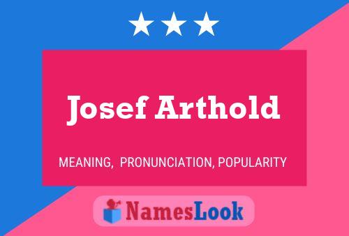 ملصق اسم Josef Arthold