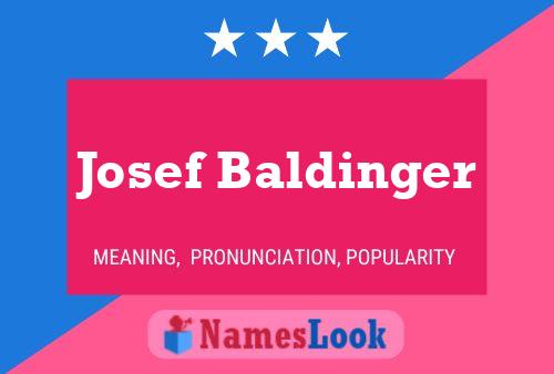 ملصق اسم Josef Baldinger