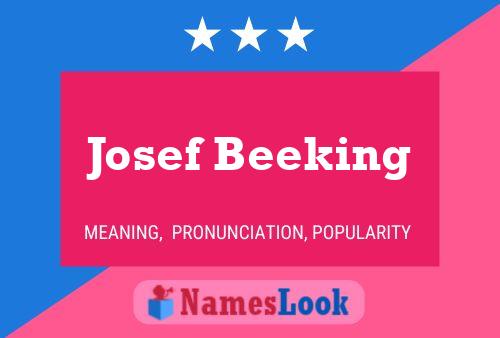 ملصق اسم Josef Beeking