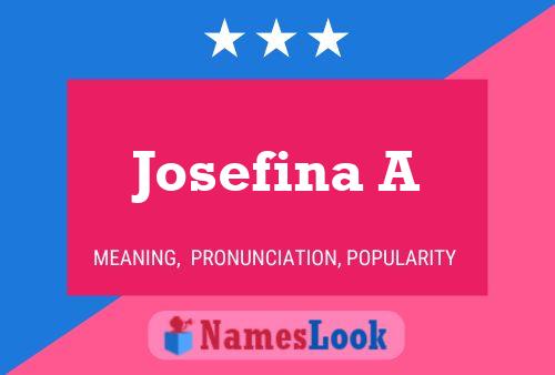 ملصق اسم Josefina A