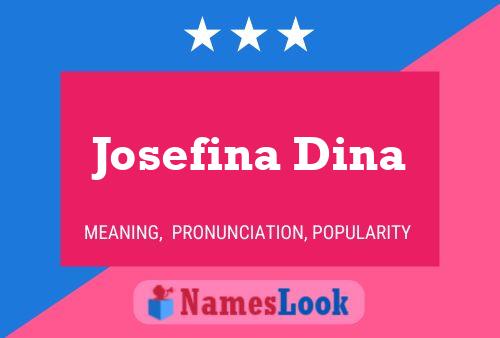 ملصق اسم Josefina Dina