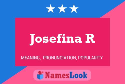 ملصق اسم Josefina R