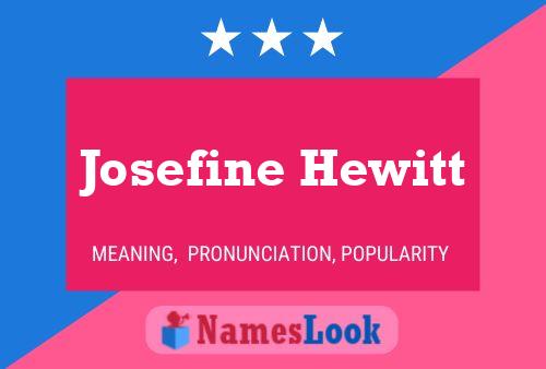 ملصق اسم Josefine Hewitt