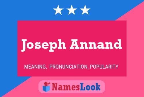 ملصق اسم Joseph Annand