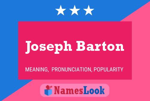 ملصق اسم Joseph Barton