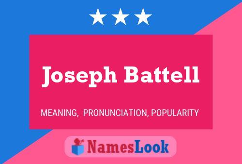 ملصق اسم Joseph Battell