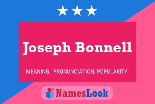 ملصق اسم Joseph Bonnell