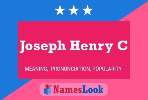 ملصق اسم Joseph Henry C