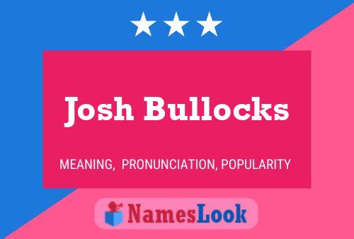 ملصق اسم Josh Bullocks