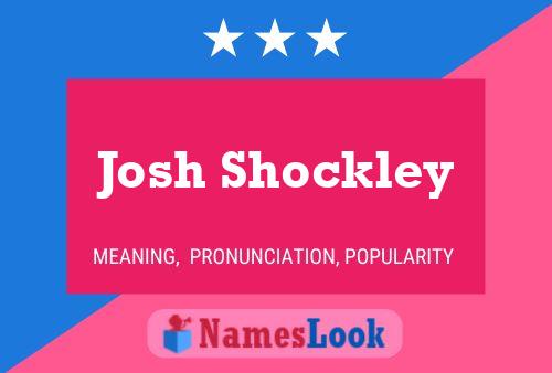 ملصق اسم Josh Shockley