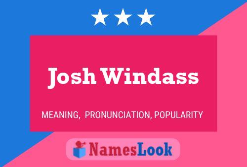 ملصق اسم Josh Windass