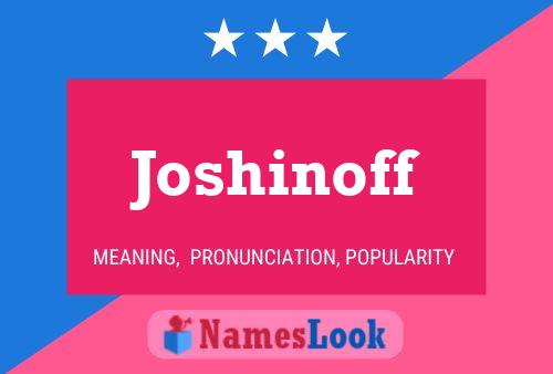 ملصق اسم Joshinoff