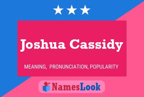 ملصق اسم Joshua Cassidy