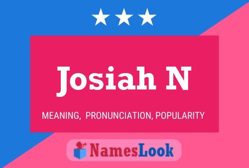 ملصق اسم Josiah N