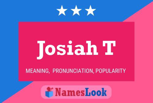 ملصق اسم Josiah T