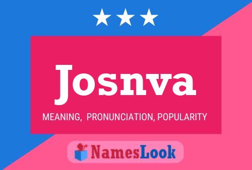 ملصق اسم Josnva