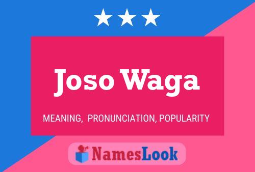 ملصق اسم Joso Waga