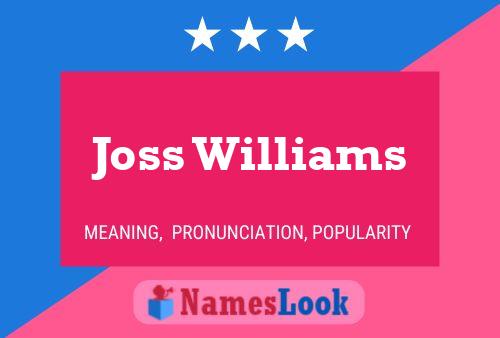 ملصق اسم Joss Williams