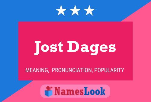 ملصق اسم Jost Dages