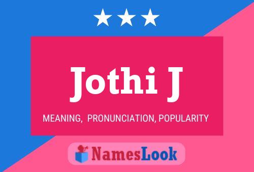 ملصق اسم Jothi J