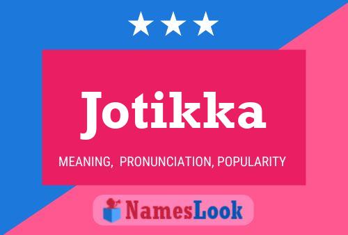 ملصق اسم Jotikka