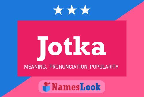 ملصق اسم Jotka