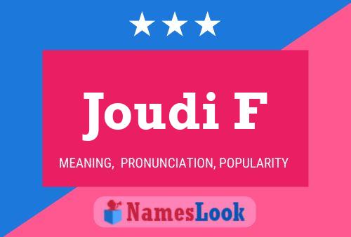 ملصق اسم Joudi F