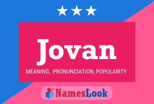 ملصق اسم Jovan