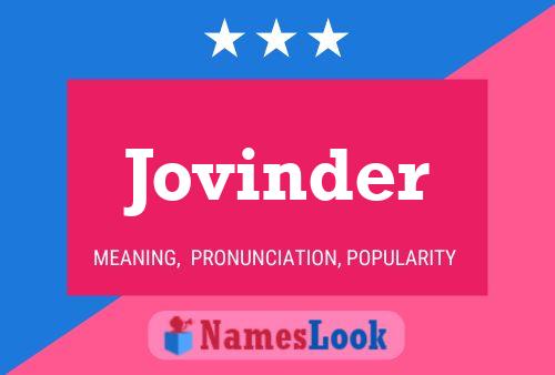 ملصق اسم Jovinder