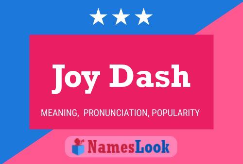 ملصق اسم Joy Dash