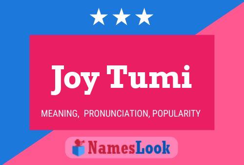 ملصق اسم Joy Tumi