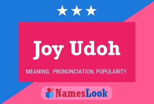 ملصق اسم Joy Udoh