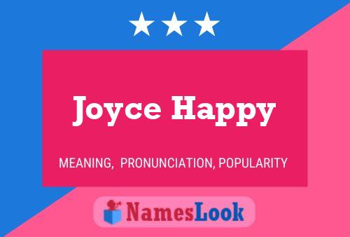 ملصق اسم Joyce Happy