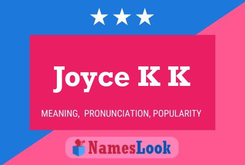 ملصق اسم Joyce K K