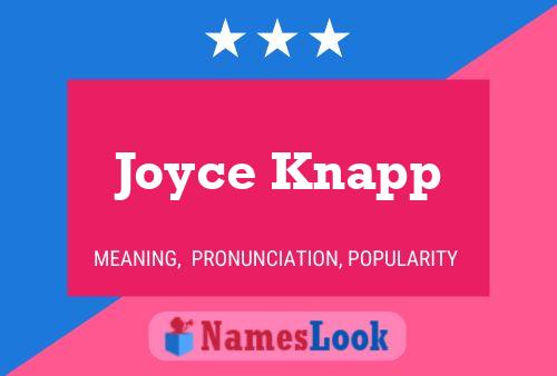 ملصق اسم Joyce Knapp