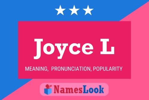 ملصق اسم Joyce L