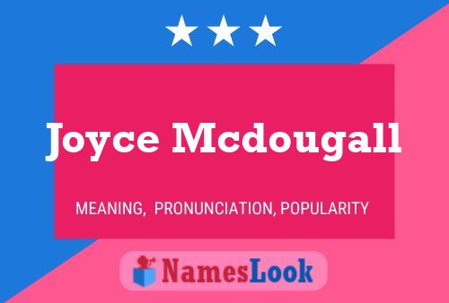 ملصق اسم Joyce Mcdougall