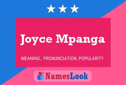 ملصق اسم Joyce Mpanga