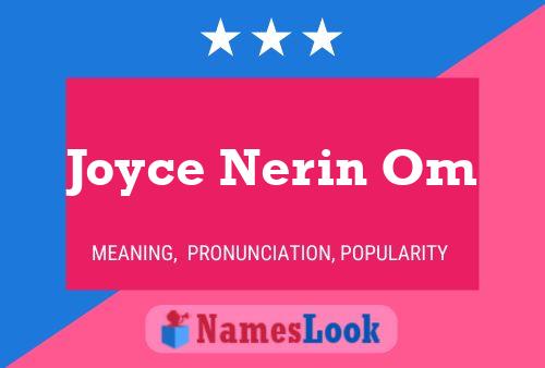 ملصق اسم Joyce Nerin Om