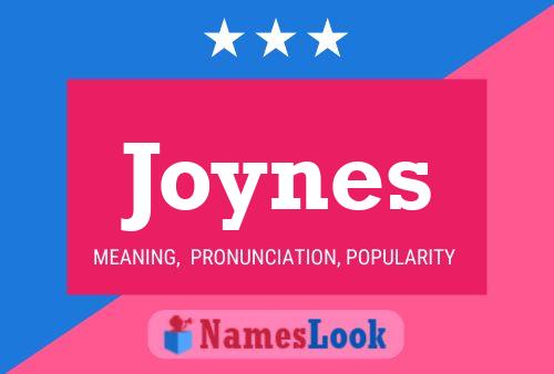 ملصق اسم Joynes