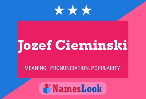 ملصق اسم Jozef Cieminski