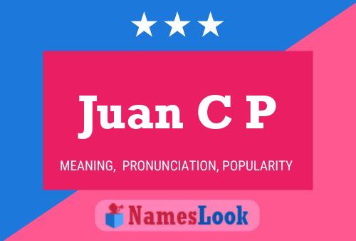 ملصق اسم Juan C P